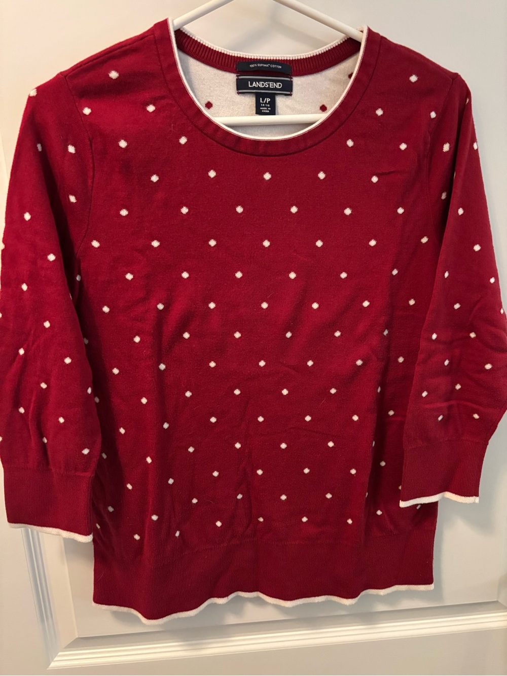 Lands' End supima cotton sweater